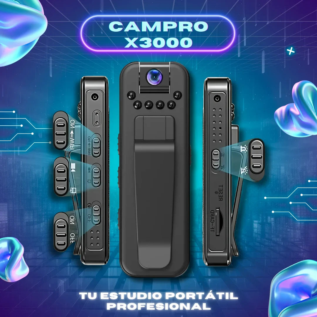 CamPro 2.0 - Cámara 180° con Reducción de Ruido HD 1080P