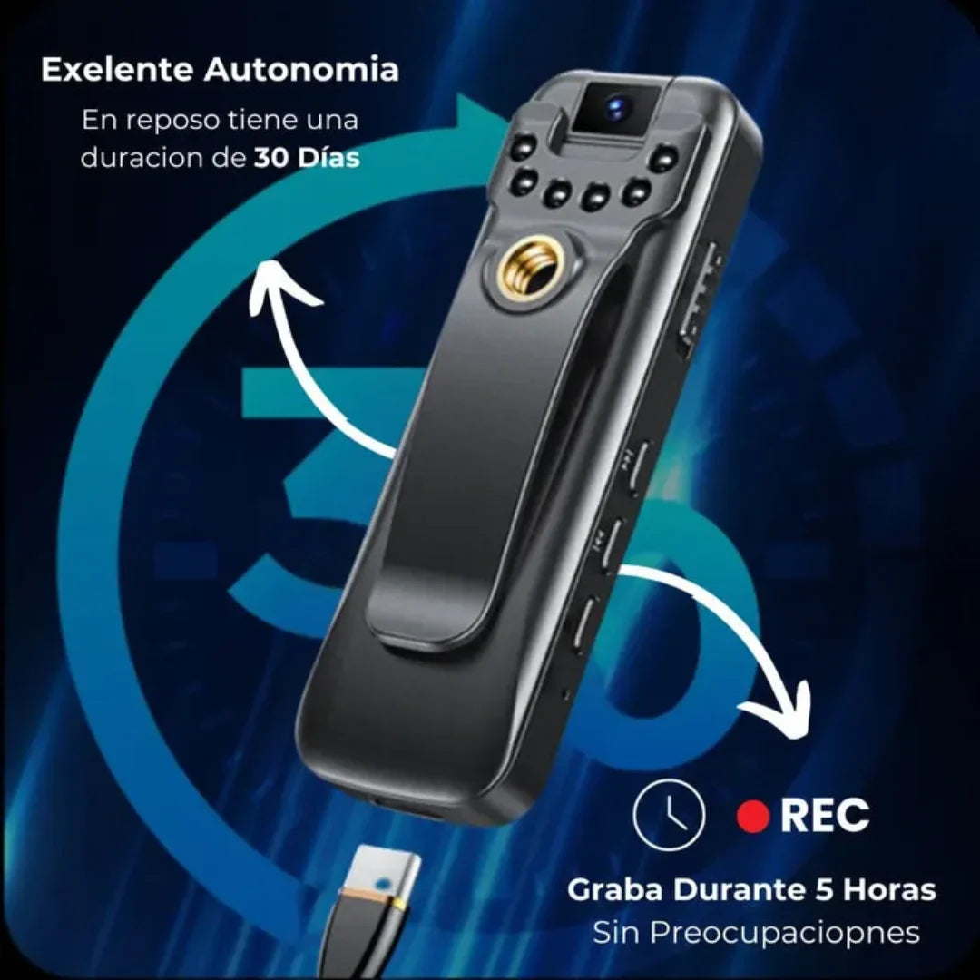 CamPro 2.0 - Cámara 180° con Reducción de Ruido HD 1080P